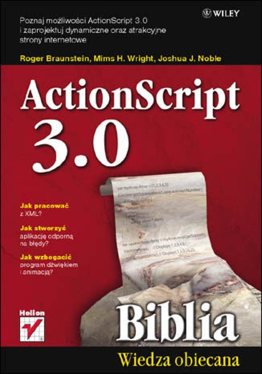 okładka ActionScript 3.0. Biblia ebook | pdf | Roger Braunstein, Mims H. Wright, Joshua J. Noble