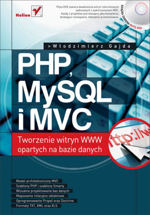 okładka PHP, MySQL i MVC. Tworzenie witryn WWW opartych na bazie danych ebook | epub, mobi, pdf | Włodzimierz Gajda