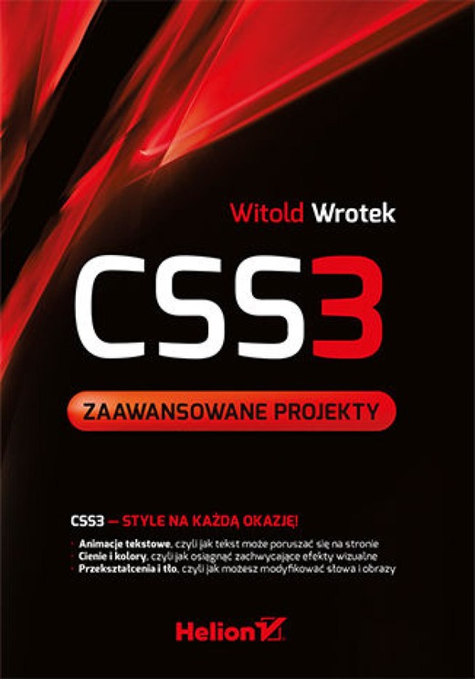 okładka CSS3. Zaawansowane projekty ebook | epub, mobi, pdf | Witold Wrotek