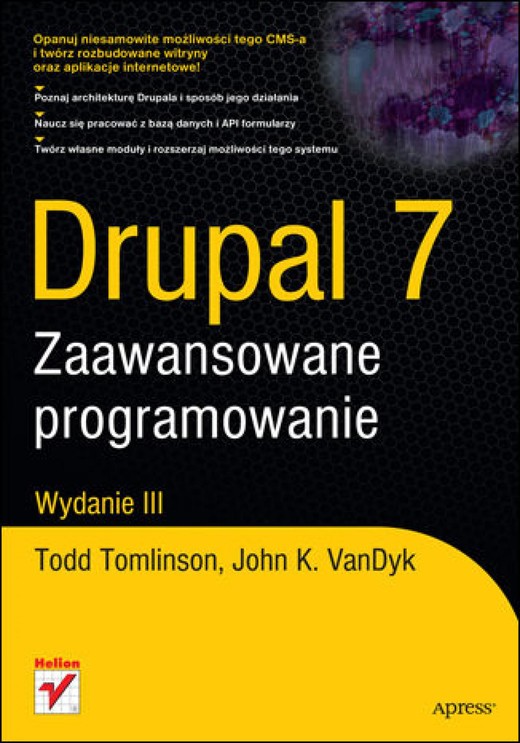 okładka Drupal 7. Zaawansowane programowanie ebook | epub, mobi, pdf | Todd Tomlinson, John K. VanDyk