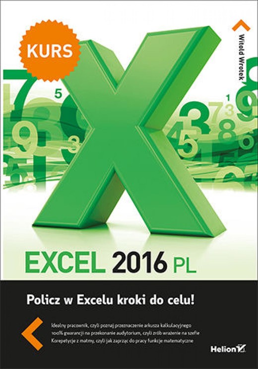 okładka Excel 2016 PL. Kurs ebook | epub, mobi, pdf | Witold Wrotek