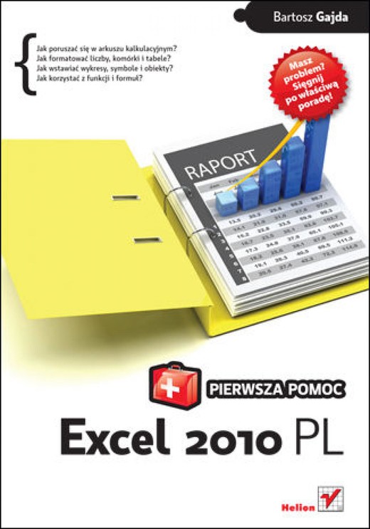 okładka Excel 2010 PL. Pierwsza pomoc ebook | pdf | Bartosz Gajda
