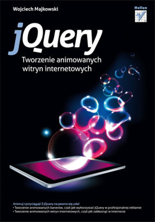 okładka jQuery. Tworzenie animowanych witryn internetowych ebook | epub, mobi, pdf | Wojciech Majkowski