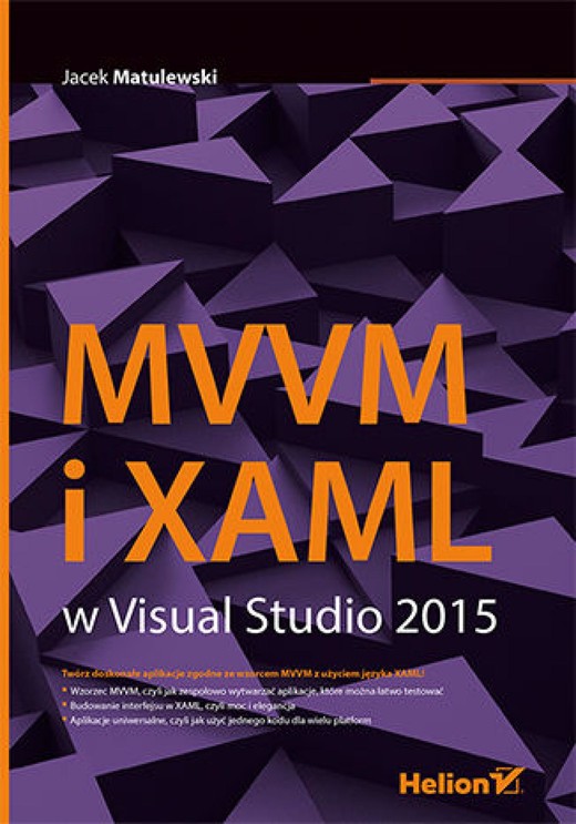 okładka MVVM i XAML w Visual Studio 2015 ebook | epub, mobi, pdf | Jacek Matulewski