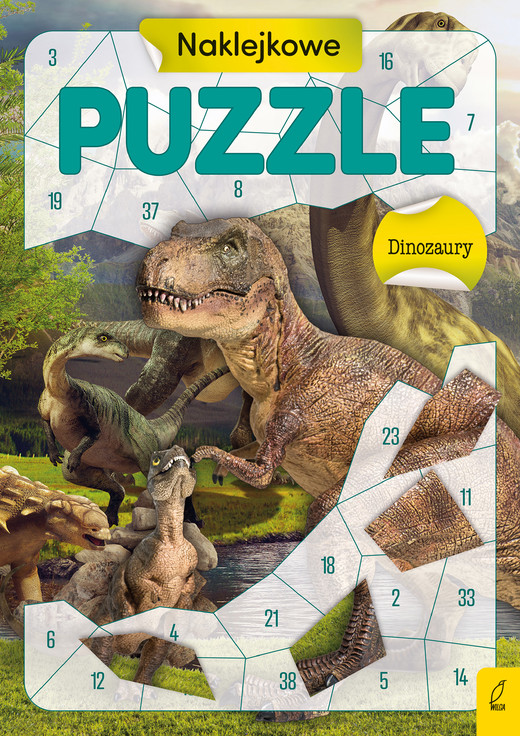 okładka Dinozaury. Naklejkowe puzzle książka