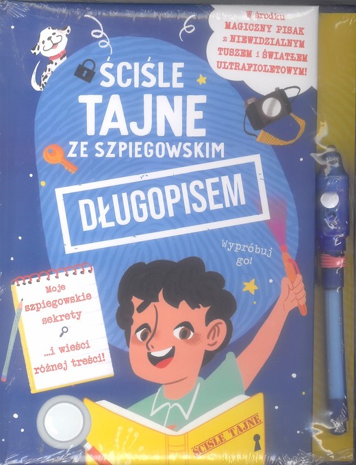 okładka Ściśle tajne ze szpiegowskim długopisem. Sekretnik dla chłopców książka