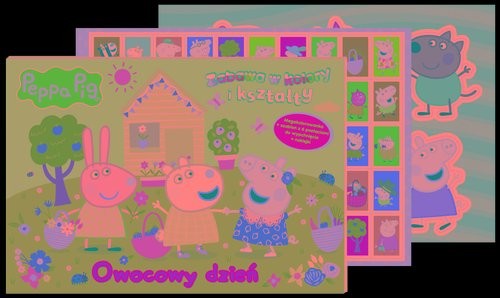 okładka Peppa Pig. Zabawa w kolory i kształty. Owocowy dzień Peppa Pig. Zabawa w kolory i kształty. Owocowy dzień książka