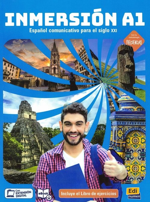 okładka Inmersion A1 Podręcznik z ćwiczeniami do hiszpańskiego książka