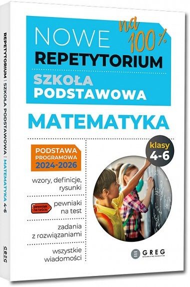 okładka Matematyka Nowe Repetytorium - szkoła podstawowa., kl. 4-6 - 2024-2026 książka