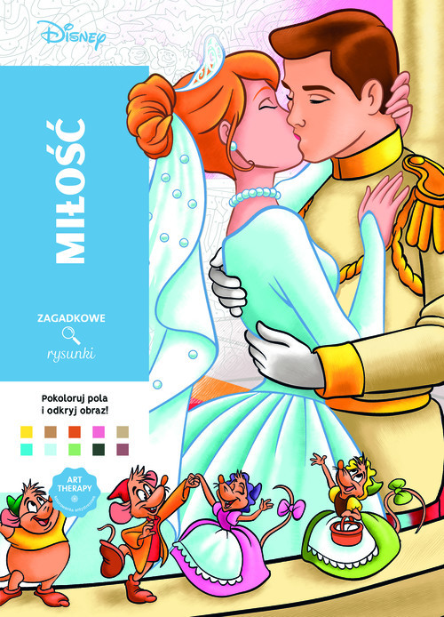 okładka Art therapy Kolorowanka antystresowa Disney Miłość książka