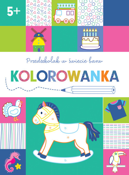 okładka Przedszkolak w świecie barw. Kolorowanka 5+ książka