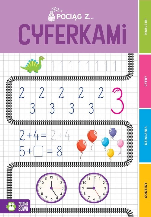 okładka Pociąg z cyferkami książka