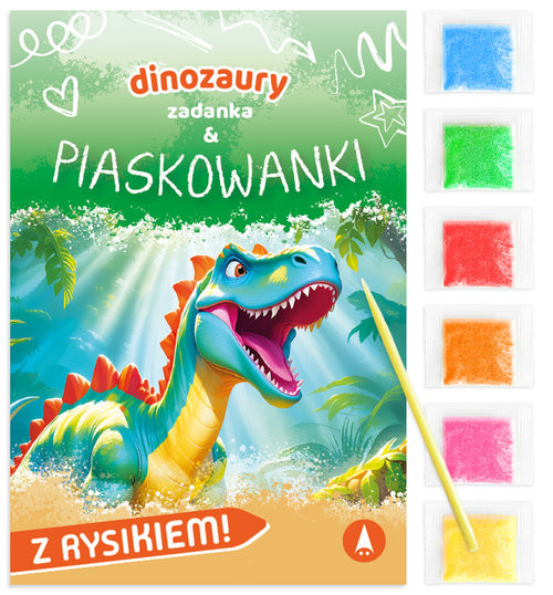 okładka Dinozaury. Zadanka & piaskowanki książka