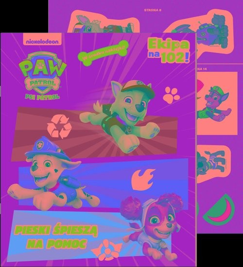 okładka Psi Patrol. Ekipa na 102! Pieski śpieszą na pomoc książka