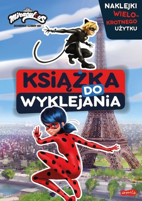 okładka Miraculous Biedronka i Czarny Kot Książka do wyklejania książka