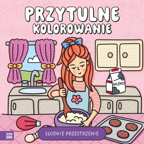 okładka Przytulne kolorowanie. Słodkie przestrzenie książka