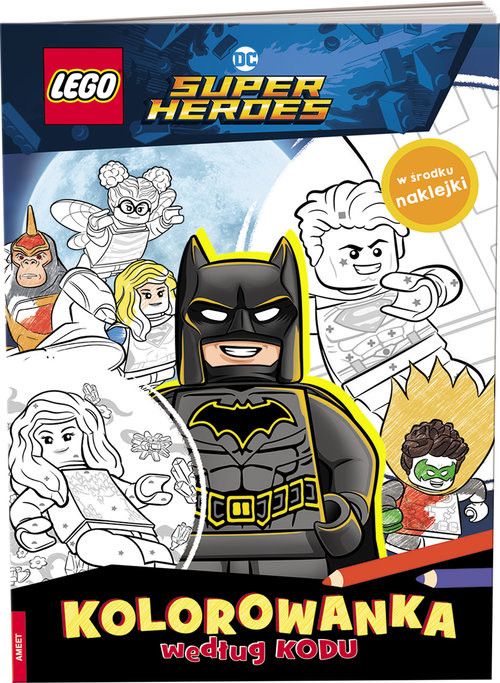 okładka Lego DC COMICS Kolorowanka według kodu książka