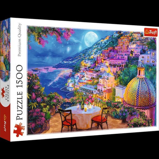 okładka Puzzle 1500 Randka w Positano TREFL książka