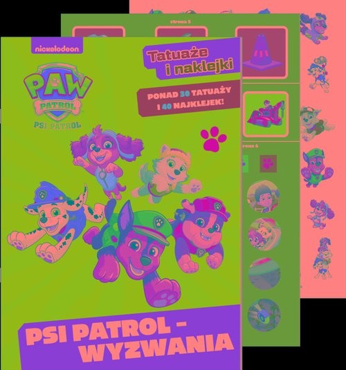 okładka Psi Patrol. Tatuaże i naklejki Psi Patrol - Wyzwania książka