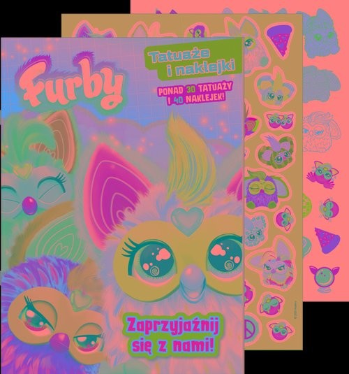 okładka Furby. Tatuaże i naklejki Zaprzyjaźnij się z nami! książka