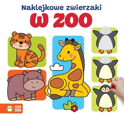 okładka Naklejkowe zwierzaki. W zoo książka