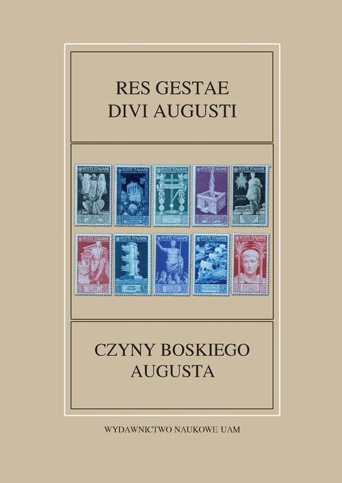 okładka Res Gestae Divi Augusti / Czyny Boskiego Augusta Fontes Historiae Antiquae nr 55 książka