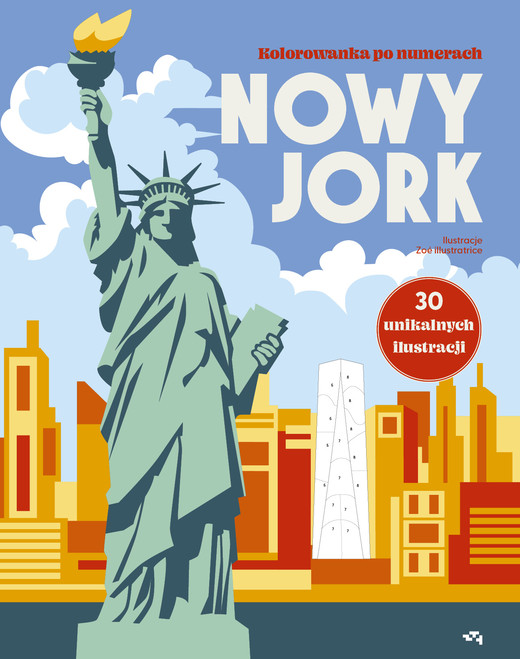 okładka Nowy Jork. Kolorowanka po numerach. Relacja Relaks książka