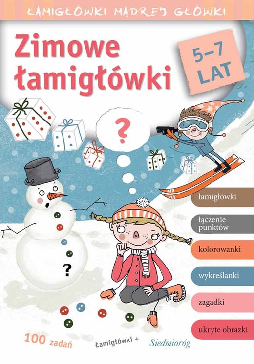 okładka Zimowe łamigłówki. Łamigłówki mądrej główki książka | Tamara Michałowska