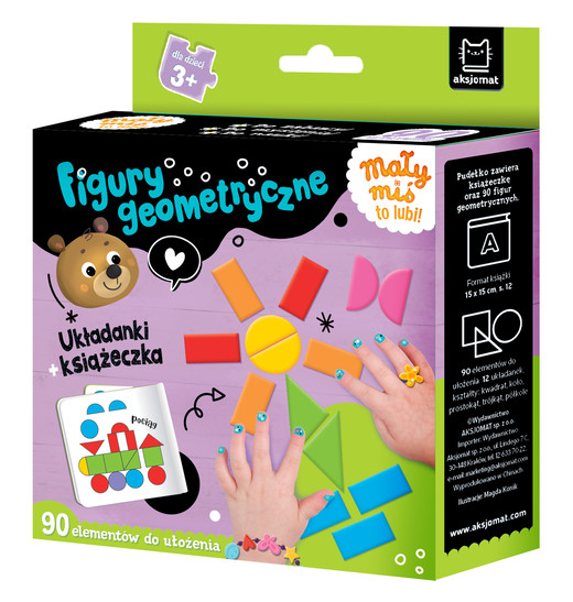 okładka Figury geometryczne. Mały miś to lubi! książka | Anna Podgórska