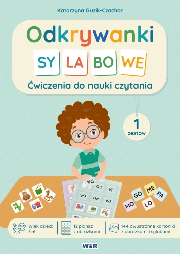 okładka Odkrywanki Sylabowe ćwiczenia do nauki czytania zestaw 1 książka