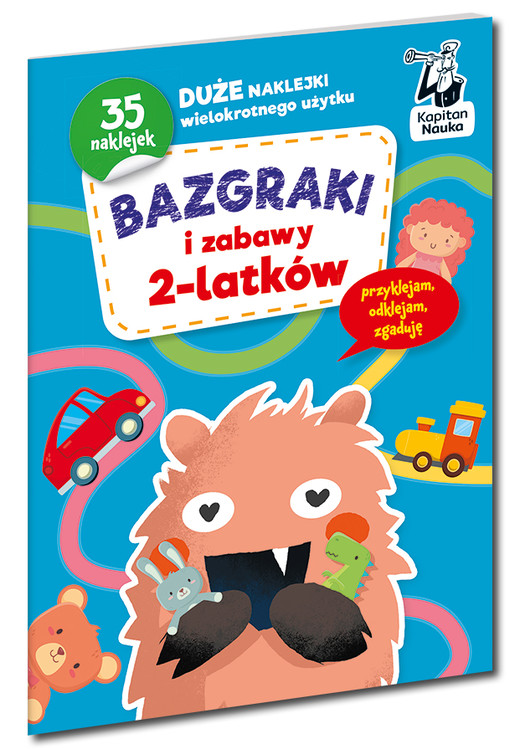 okładka Bazgraki i zabawy 2-latków. Kapitan Nauka. Bazgraki książka | Opracowanie zbiorowe
