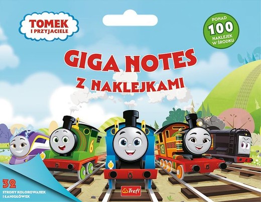 okładka Tomek i Przyjaciele. Giga notes z naklejkami książka | Opracowanie zbiorowe
