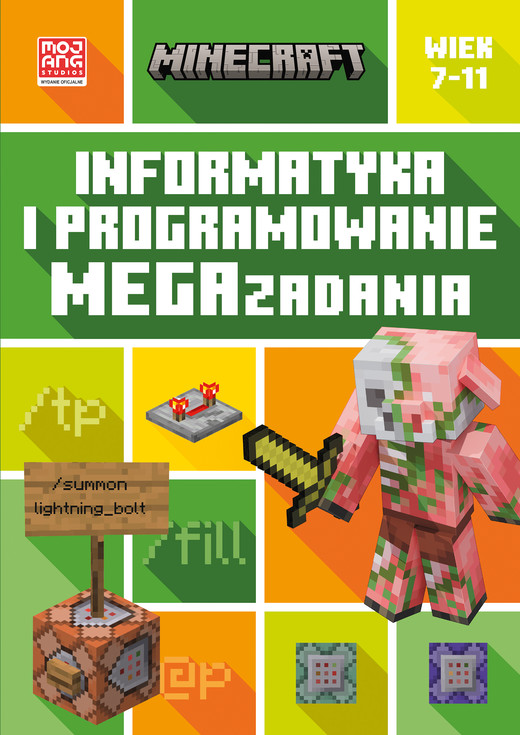 okładka Informatyka i programowanie. Megazadania. 7-11 lat. Minecraft książka