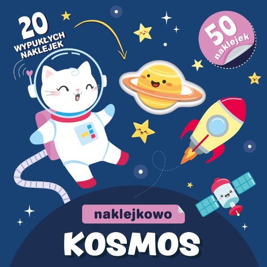 okładka Kosmos. Naklejkowo książka | Opracowanie zbiorowe