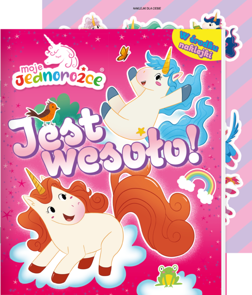 okładka Jest wesoło! Moje jednorożce. Activity z naklejkami książka | Opracowanie zbiorowe