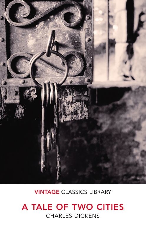 okładka A Tale of Two Cities wer. angielska książka | Charles Dickens