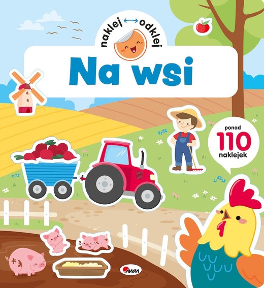 okładka Na wsi. Naklej odklej książka | Opracowanie zbiorowe