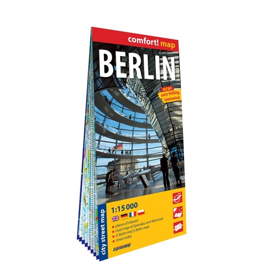 okładka Berlin city street map 1:15 000 laminat 2024 książka | Opracowanie zbiorowe