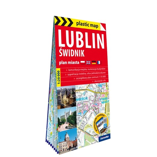 okładka Lublin Świdnik plan miasta 1:20 000 foliowana 2024 książka | Opracowanie zbiorowe