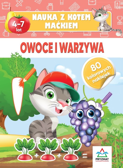 okładka Owoce i warzywa. Nauka z kotem Maćkiem książka