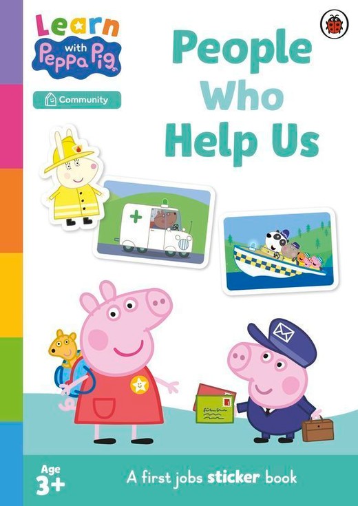 okładka Learn with Peppa: People Who Help Us Sticker activity book książka