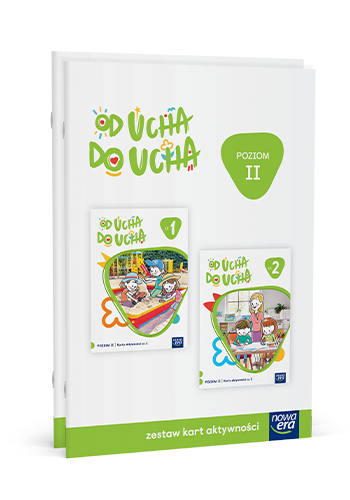 okładka Wychowanie przedszkolne OD UCHA DO UCHA 4-latki Poziom 2 Zestaw kart aktywności książka