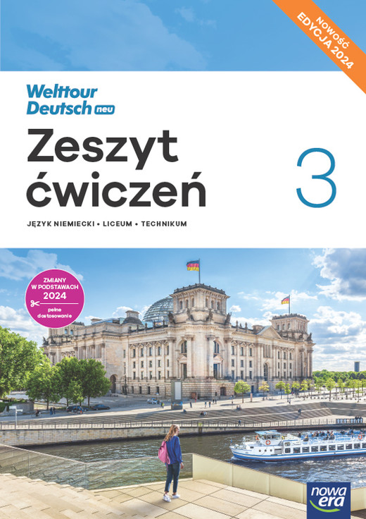 okładka Nowa Język niemiecki Welttour Deutsch Neu 3 zeszyt ćwiczeń liceum i technikum EDYCJA 2025 książka | Mróz-Dwornikowska Sylwia