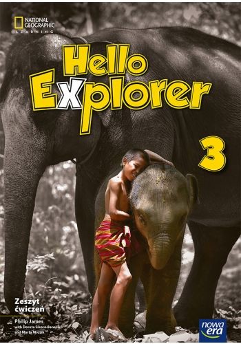 okładka Język angielski Hello Explorer Neon ćwiczenia dla klasy 3 szkoły podstawowej EDYCJA  2025-2027 książka | James Philip