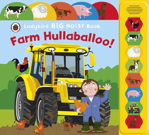 okładka Farm Hullabaloo! Ladybird Big Noisy Book wer. angielska książka
