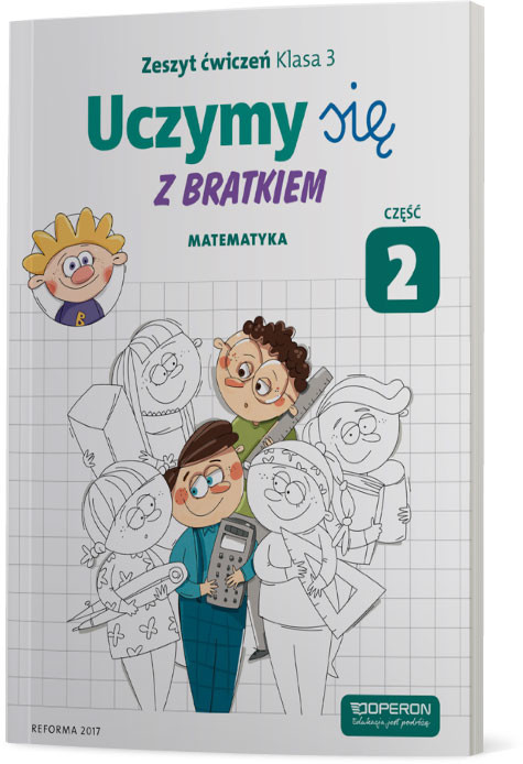 okładka Uczymy się z Bratkiem 3 Matematyka część 2 szkoła podstawowa książka | Praca Zbiorowa