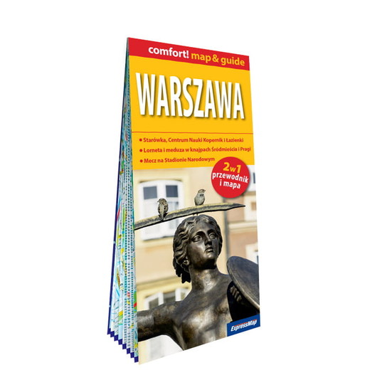 okładka Warszawa map&guide laminat 2025 książka | Opracowanie zbiorowe