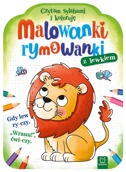 okładka Malowanki rymowanki z lewkiem. Czytam sylabami i koloruję książka | Agnieszka Bator