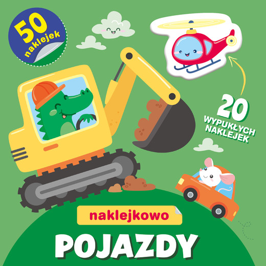 okładka Pojazdy. Naklejkowo książka | Opracowanie zbiorowe