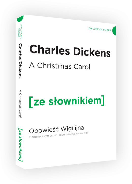 okładka A Christmas Carol / Opowieść Wigilijna z podręcznym słownikiem angielsko-polskim (dodruk 2021) książka | Charles Dickens